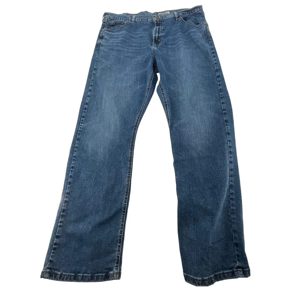 Wrangler Relaxed Fit Bootcut‎ Jeans Mens 38x30 Blue Denim Stretch Casual
